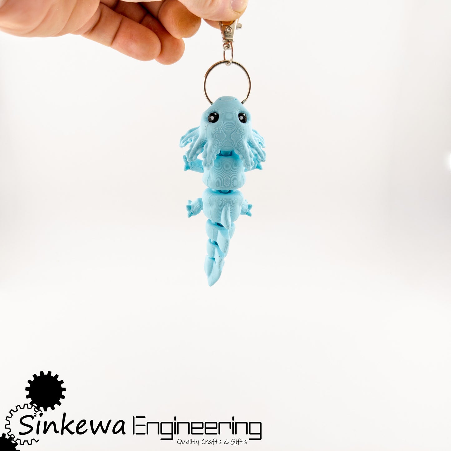 3D Printed Baby Axolotl Articulated Figurine – Fidget Toy