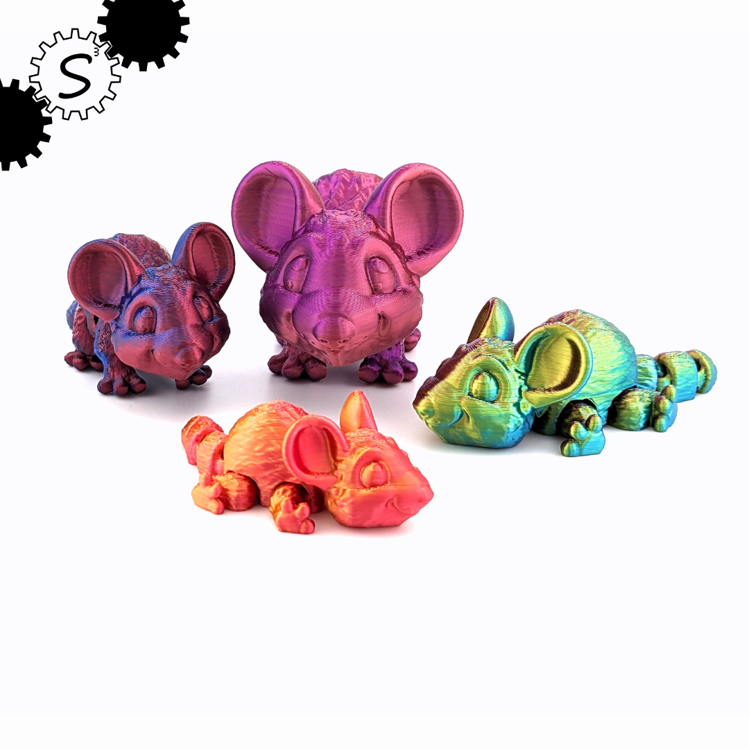 3D Printed Mouse Figurine - Single Colour