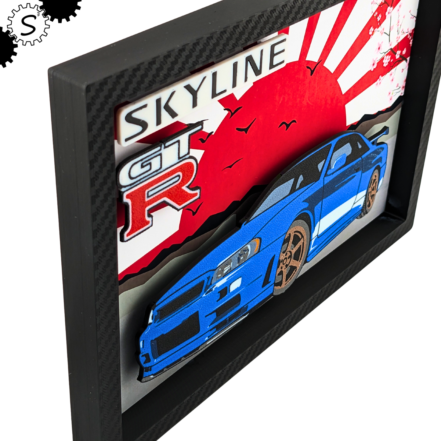 Nissan Skyline GT-R 3D Layered Wall Art