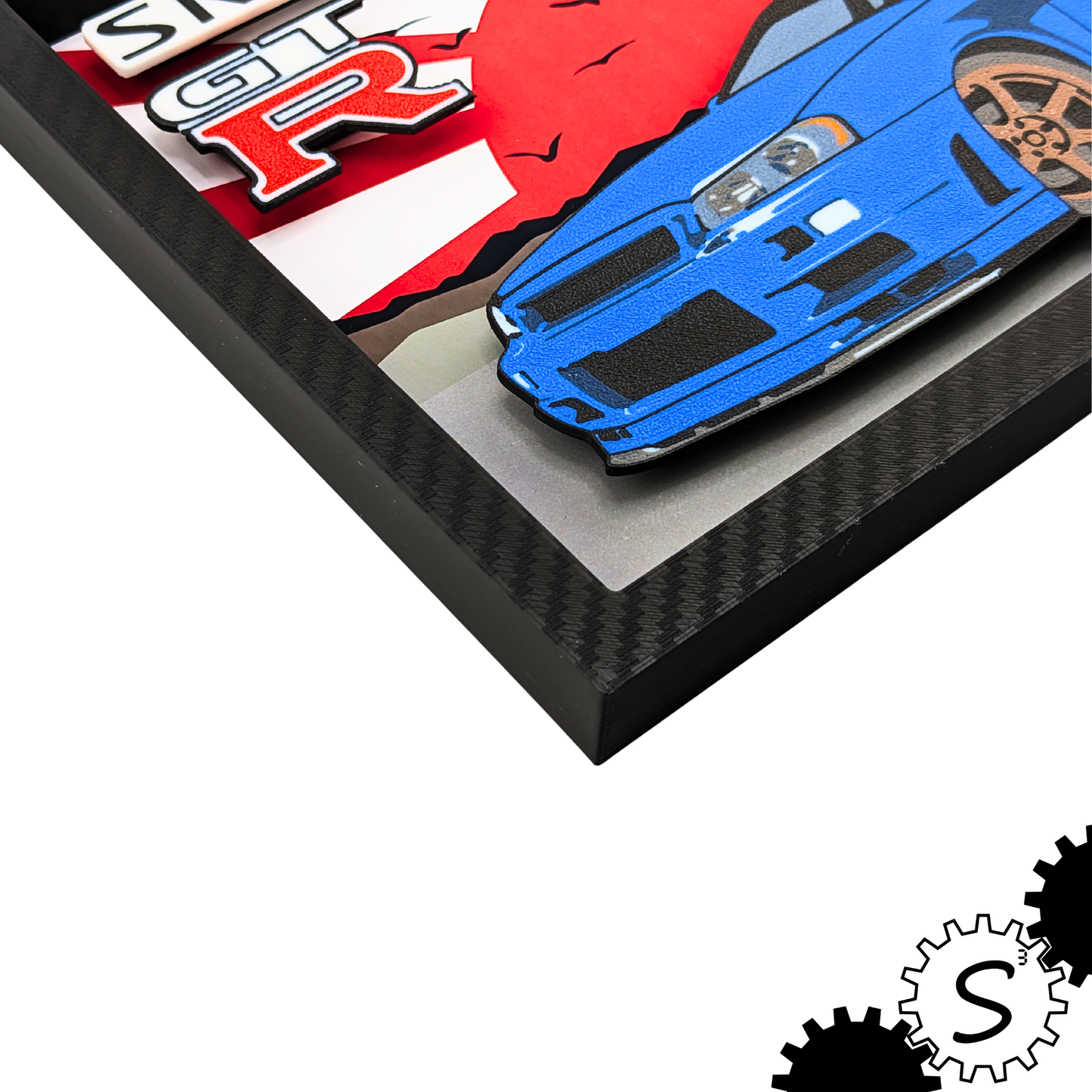 Nissan Skyline GT-R 3D Layered Wall Art