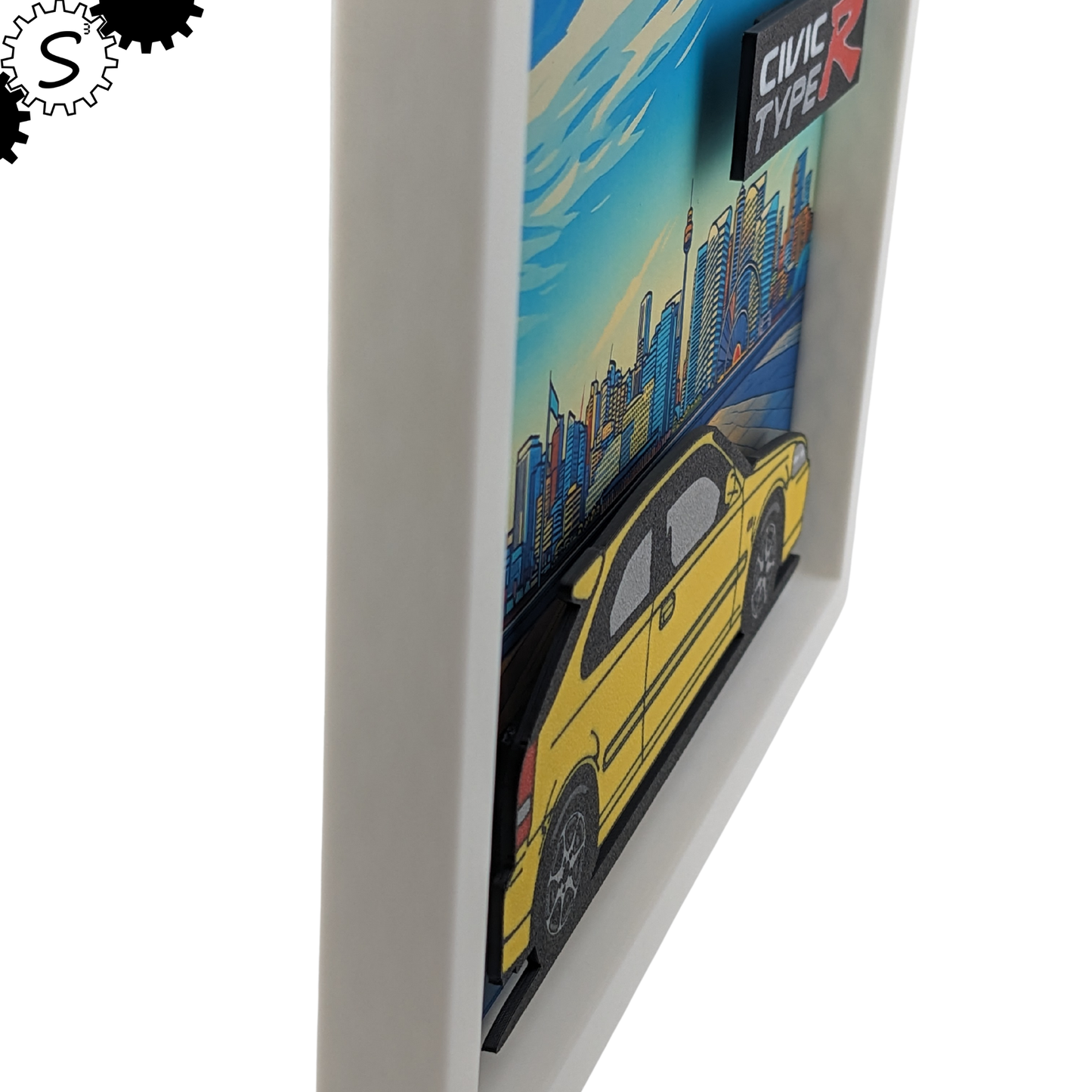 Honda Civic EK9 Type R 3D Layered Wall Art