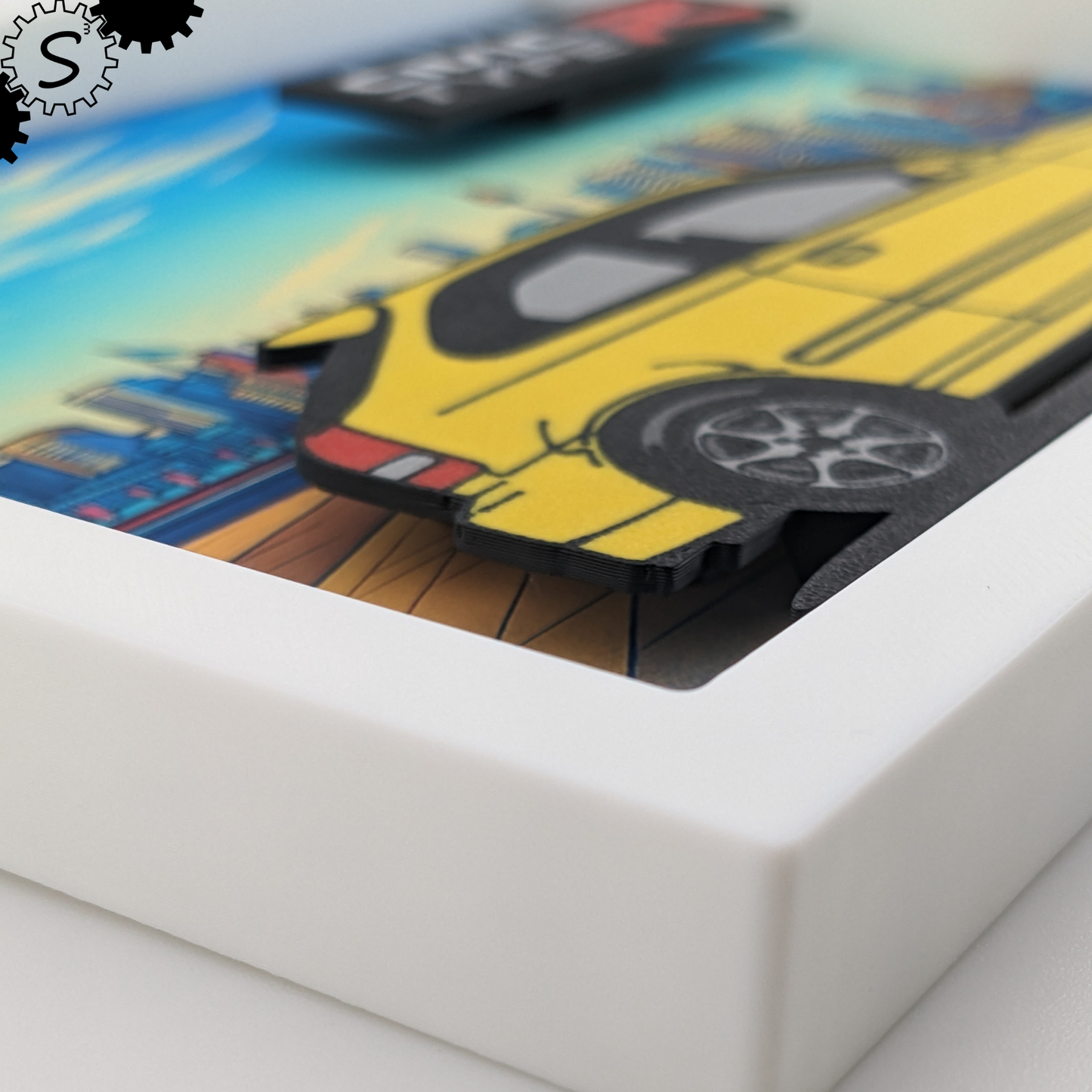 Honda Civic EK9 Type R 3D Layered Wall Art