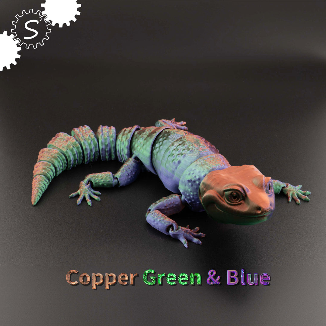3D Printed Articulated Gecko Fidget Toy Gift