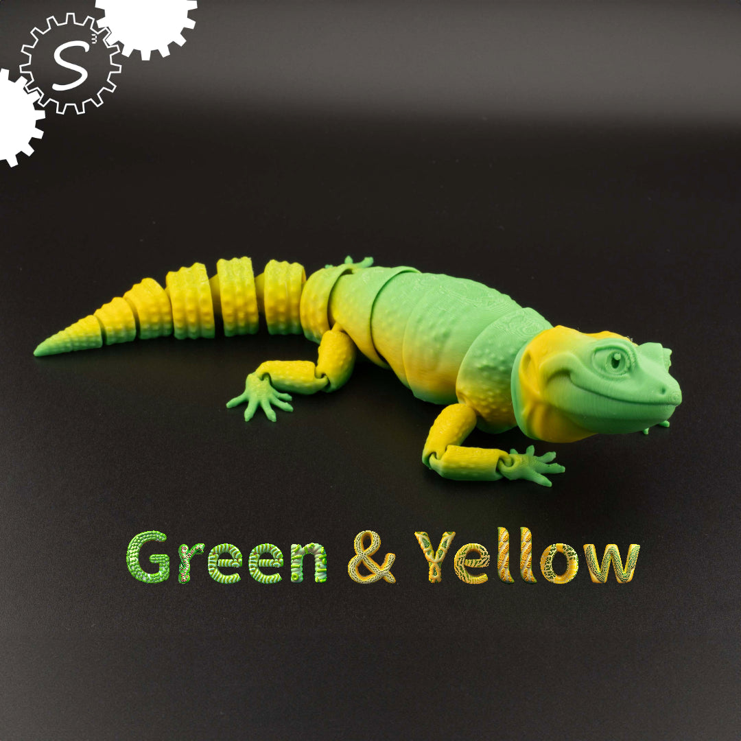 3D Printed Articulated Gecko Fidget Toy Gift