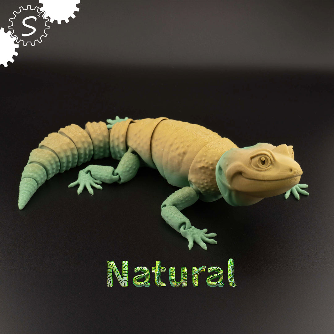 3D Printed Articulated Gecko Fidget Toy Gift