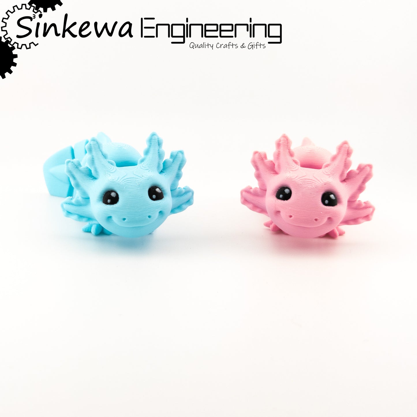 3D Printed Baby Axolotl Articulated Figurine –  Fidget Toy