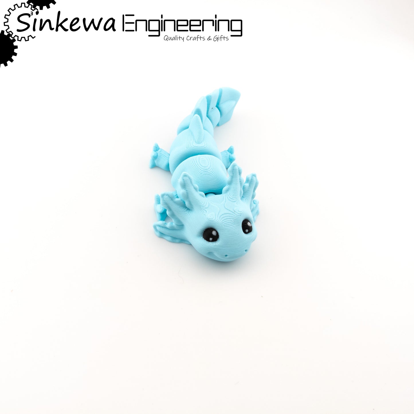 3D Printed Baby Axolotl Articulated Figurine –  Fidget Toy
