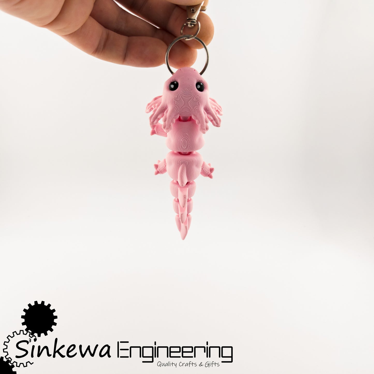 3D Printed Baby Axolotl Articulated Figurine –  Fidget Toy