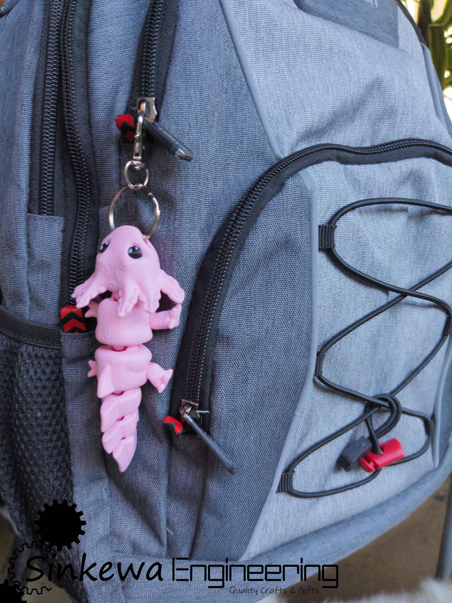 3D Printed Baby Axolotl Articulated Figurine –  Fidget Toy
