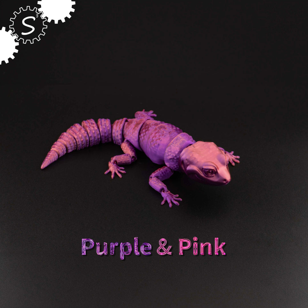 3D Printed Articulated Gecko Fidget Toy Gift