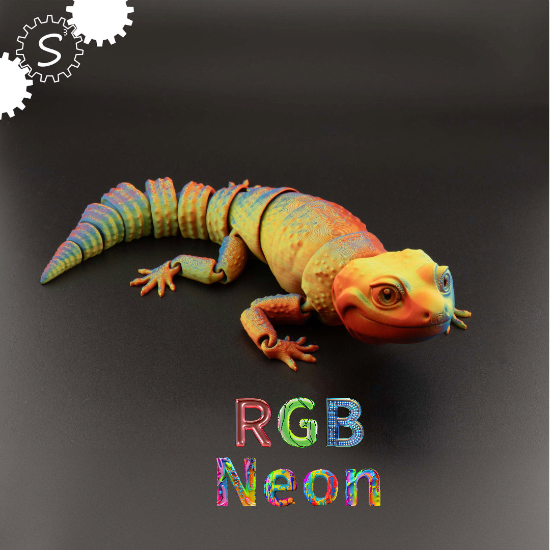 3D Printed Articulated Gecko Fidget Toy Gift