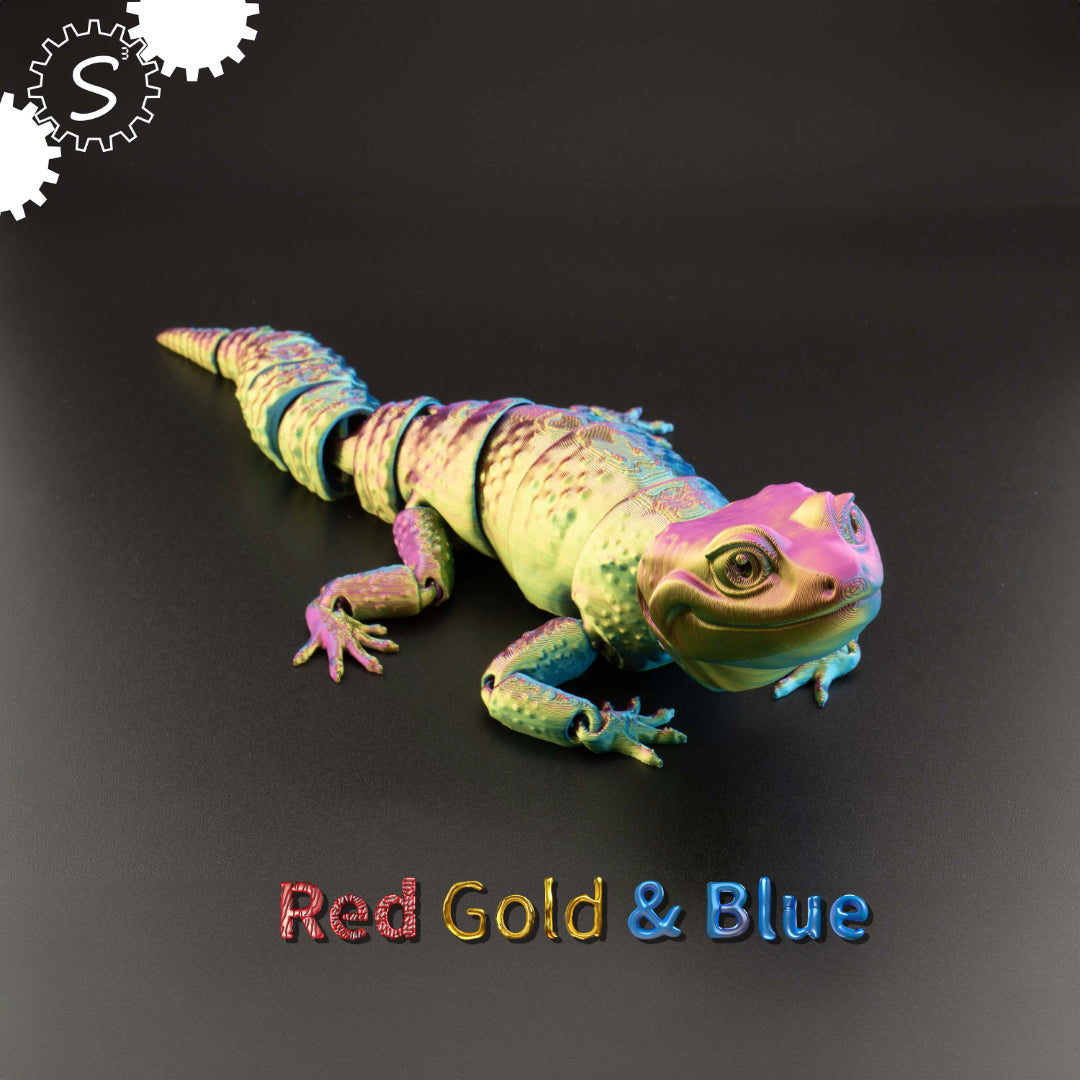 3D Printed Articulated Gecko Fidget Toy Gift