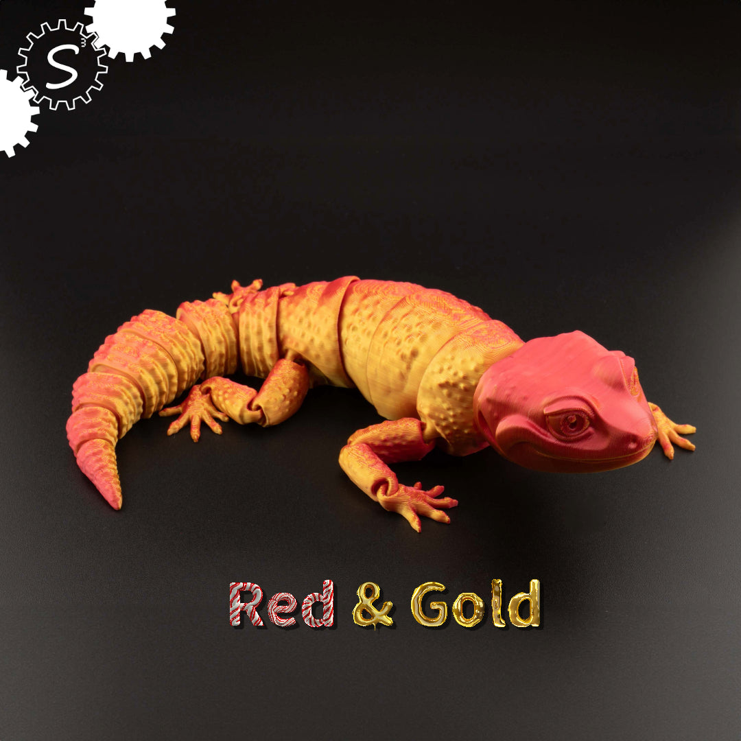 3D Printed Articulated Gecko Fidget Toy Gift